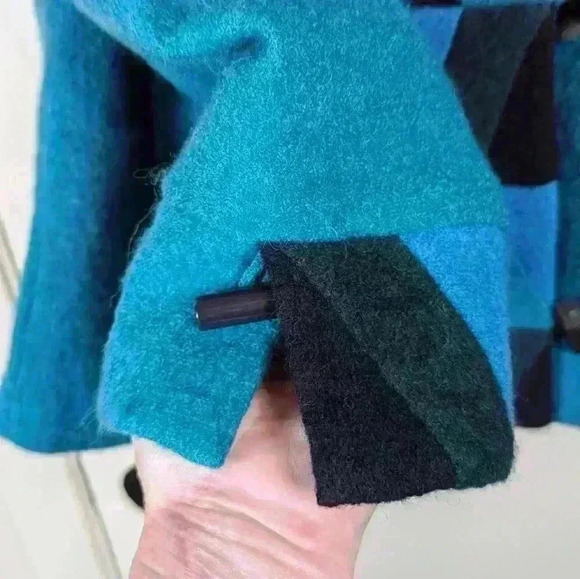 NWT Carson Boiled Wool Toggle Closure Geometric Pattern Jacket Large - Picture 5 of 12